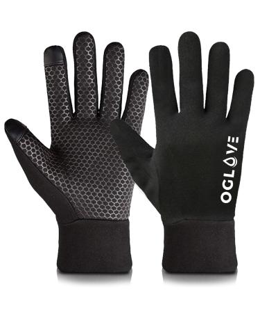 Oglove waterproof bicycle gloves thermo sports gloves for children touchscreen compatible gloves for football mountain biking cycling running and more children medium-sized 9-10 years