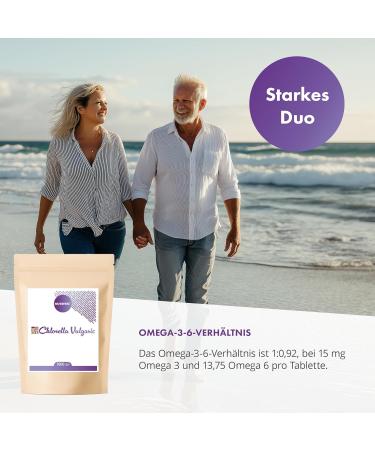 Nutritec Co KG 100 Chlorella Vulgaris 1000 pressings 500 mg algae per pressing without additives high dose vegan 5000 mg chlorella 1125 mg chlorophyll 20 mg carotenoid per day - Buy Online on GoSupps.com