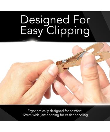 Rhne Instruments Nail Clippers 420J2 Surgical Grade Steel | Extra-Wide Jaw for Thick Nails | Professional Heavy-Duty Clippers for Manicure and Pedicure - Bronze - Buy Online on GoSupps.com