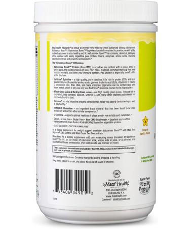 NatureMax Boost Pea Protein Powder - 20g Protein Natural Vanilla Flavor Diet Supplement & Meal Replacement - 1lb Kosher Vitamin - Buy Online on GoSupps.com