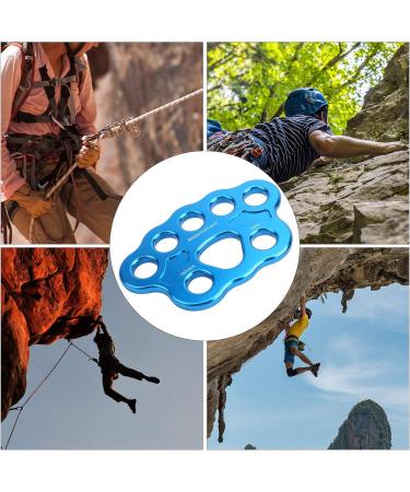 VGEBY 45KN Rigging Plate - 8-Hole Aluminum-Magnesium Alloy Multi Anchor Connector for Rock Climbing & Outdoor Activities - International Shipping Available - Buy Online on GoSupps.com