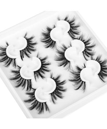 6-Pair 25mm Wispy Volume False Eyelashes Set - Miss Kiss QUEEN | Natural Look Fake Mink Lashes for Women - Soft, Lightweight, and Reusable - Buy Online on GoSupps.com