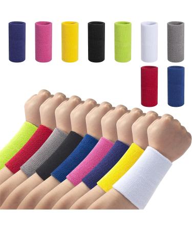 ONUPGO 6 Inch Wrist Sweatbands - Wrist Protection Sweat Bands Sport Wristbands for Basketball  Tennis  Football  Baseball (Pair) Black - Buy Online on GoSupps.com