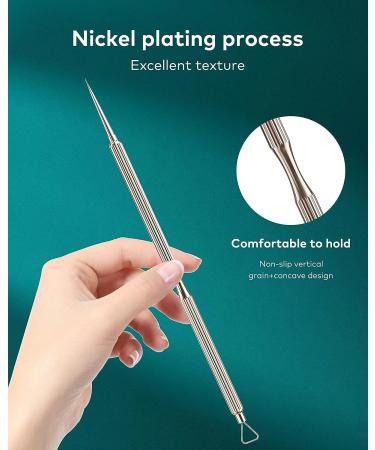 MR.GREEN Professional Blackhead Remover Tool Kit - 2-in-1 Extraction Kit for Blemish, Blackhead, Whitehead - Skin Tools for Face, Pimple Popper Needle - Buy Online on GoSupps.com