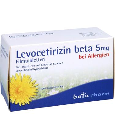 Buy Levocetirizine Beta 5 mg Film-Coated Tablets - 100 pcs | Fast International Shipping - Buy Online on GoSupps.com