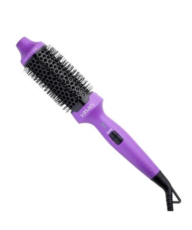 Professional Heated Volume Brush 1 1/2 Inch for Fine to Medium Hair | Large Ionic Ceramic Barrel for Creating Loose Curls and Volume | Hot Round Brush Tangle-Free Tech by Vasari | NOT A Hair Dryer 1.59 Inch (Pack of 1)