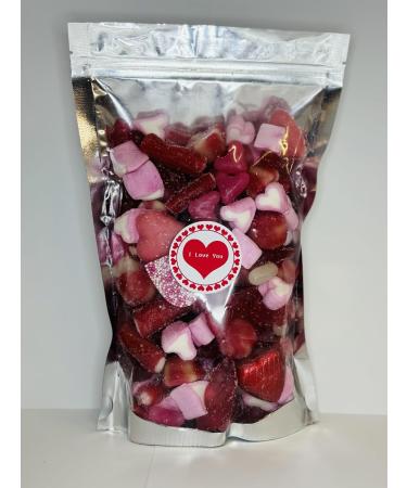 I Love You Valentines Day Filled Pick N Mix Sweet Treat Pouch Love Heart 600g - Buy Online on GoSupps.com