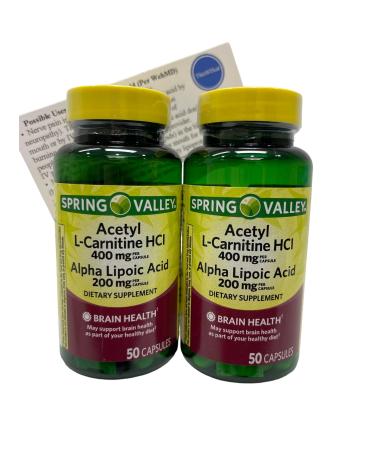 ThisNThat Brain Health Antioxidant Support Bundle: (2) 50ct Bottles of 200mg Alpha Lipoic Acid with 400mg Acetyl L-Carnitine HCI & ThisNThat Tip Card