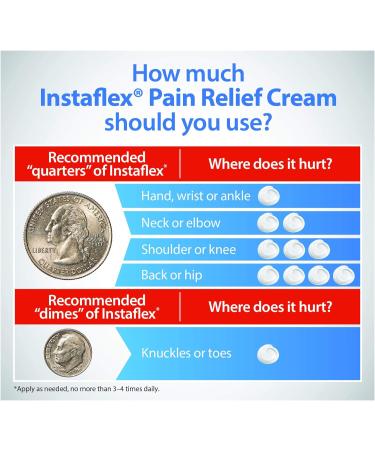 Instaflex Extra Strength Pain Relief Cream - 2oz | Soothes Muscle and Joint Pain | Fast-Acting Formula | Healthy Directions - Buy Online on GoSupps.com