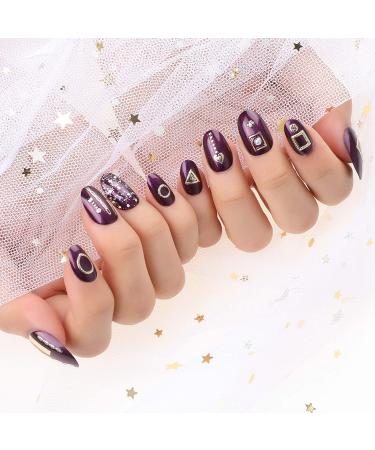 VETPW 3D Gold Nail Stickers - Self Adhesive Tape with Gems & Chains for DIY Nail Art - Buy Online on GoSupps.com