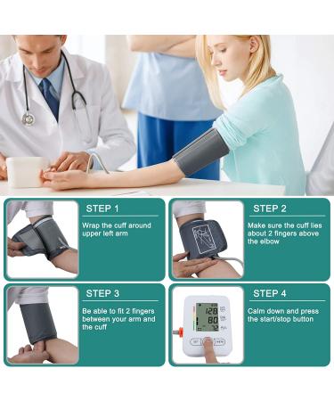 Maguja Automatic Arm Blood Pressure Monitor - Wide Range, Large Cuff, LCD Display - Home Use (White) - Buy Online on GoSupps.com