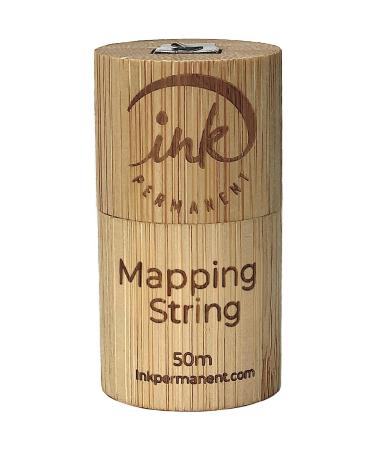 Ink Permanent Large 50 Meters - 165 Feet Premium White Bamboo Pre-Inked Mapping String Fine Thread Pre-Inked Microblading String for Brow Mapping for Permanent Makeup Brow Henna Eyebrow Mapping - Buy Online on GoSupps.com