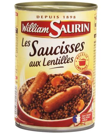 William Saurin Sausages with lentils 420 g