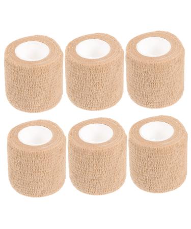 NOLITOY 6 Rolls Sports Fitness Athletic Wrist Tape Bandages Sports Tape Athletic Medical Tape Tape Finger Guard Polyester Student Roll