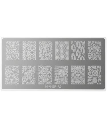 99nails Stamping Plate Rectangle - Love Story