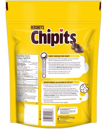CHIPITS Chocolate Chips for Baking Baking Ingredients Holiday Baking Chocolate Pure Semi-Sweet Chocolate 1.65kg - Buy Online on GoSupps.com
