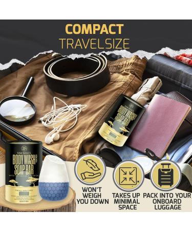 Natural Men's Body Wash Bar - Zero Waste Travel Size Vegan Sulfate-Free with Tea Tree Oil & Shea Butter - Eco-Friendly 16 oz - Buy Online on GoSupps.com
