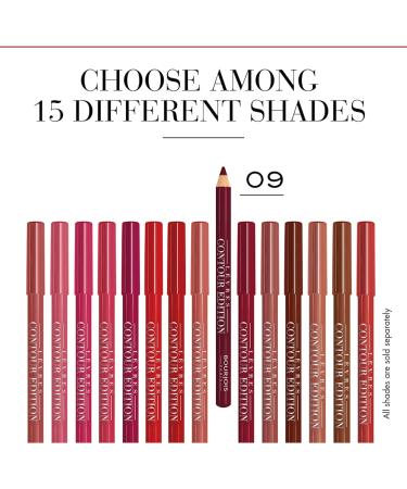 Bourjois Levres Contour Edition Lip Liner 09 Plum It Up 1.14g - Long Lasting, Precise Application | Pack of 1 - Buy Online on GoSupps.com
