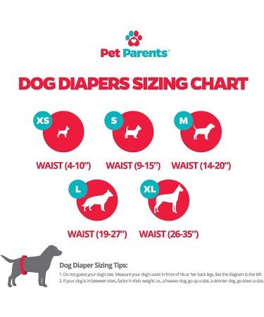 Washable Dog Diapers (3 Pack) for Large Dogs - Premium Durable Female Doggie Diapers - Buy Online on GoSupps.com