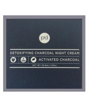 p d Detoxifying Charcoal Night Cream - 1.65 oz | Hydrating & Revitalizing | International Shipping Available - Buy Online on GoSupps.com