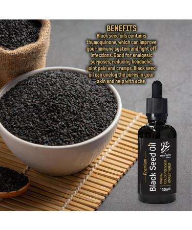 Premium Black Seed Oil - By MariamPantry (100ml Pipette) - Buy Online on GoSupps.com