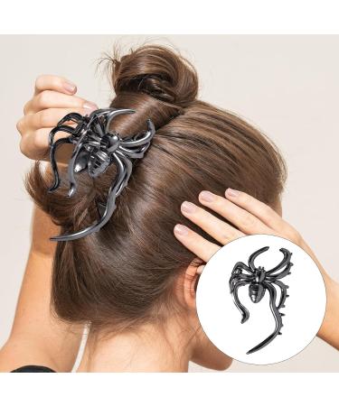 Halloween Hair Claw Clips Horror Hair Clips Gothic Hair Barrettes Hairpin Metal Spider Hair Accessories Black Halloween Hair Accessories Decoration for Women Girls (Spider) - Buy Online on GoSupps.com