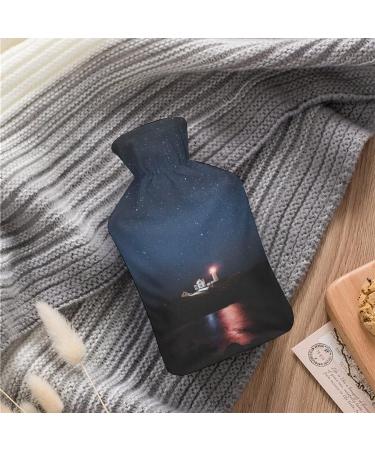 Lighthouse Hot Water Bottle with Plush Cover - 26.5x15.3cm Hand Warmer for Adults & Children - International Shipping Available - Buy Online on GoSupps.com
