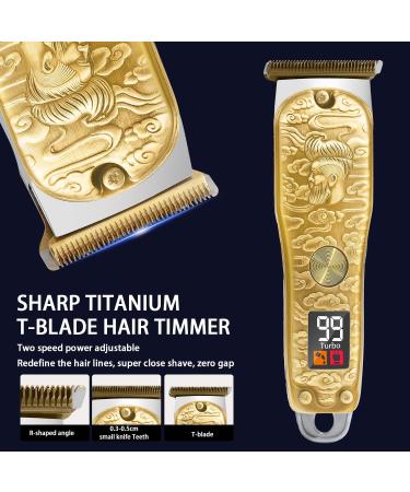 GEC Beard Hair Trimmer for Men - Professional Mustache T Blade Liners Cordless Electric Shavers & Zero Gapped Edgers - Ultimate Grooming Kit with LED Display - Buy Online on GoSupps.com