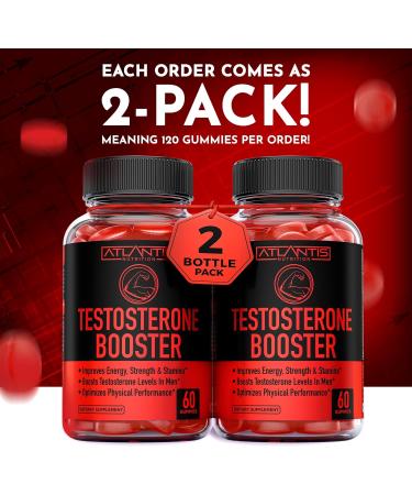 Atlantis Nutrition Supergreens 60 Gummies + Testosterone Booster 2-Pack (120 Gummies) - Buy Online on GoSupps.com