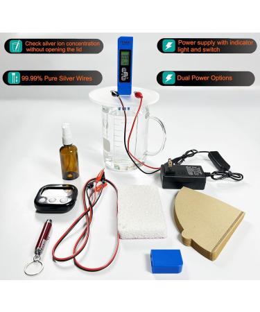 Colloidal Silver Generator Kit Pure Silver Wire 99.99% 9999 Pure - Buy Online on GoSupps.com
