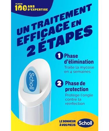 Scholl 2-in-1 Nail Treatment Solution Damaged by Mycosis - Results in 2 Weeks - Easy to Use - Penetrates and Treats at Source - Buy Online on GoSupps.com
