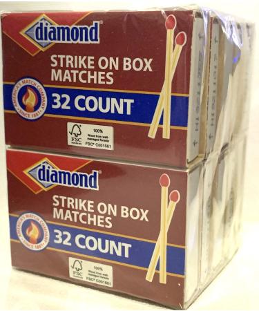 GreenLight Diamond Strike on Box Matches, 32 Count (Pack of 10) Original version