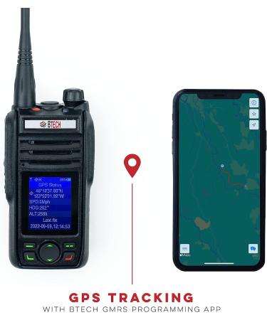 BTECH GMRS-PRO Waterproof Two-Way Radio with Bluetooth, GPS & GMRS Repeater Capabilities - Dual Band Receiver for Long Range Communication - Buy Online on GoSupps.com