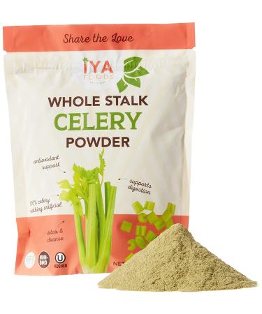 Iya Foods 100% Celery Whole Food 1lb Pack - Plant-Based, Non-GMO, Gluten-Free Vegetable Powder - Buy Online on GoSupps.com