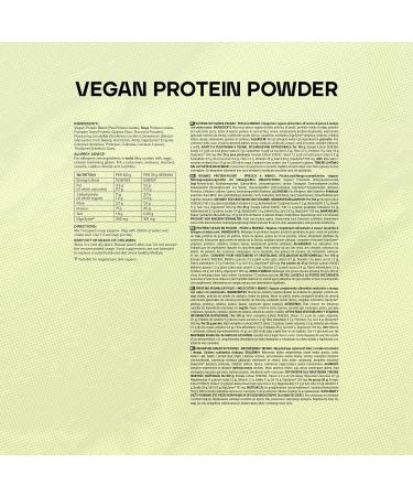 Vegan Protein Powder Peach & Mango 1kg - New Formula, 28 Servings - Buy Online on GoSupps.com