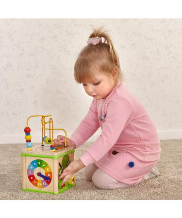Top Bright Motoric Cube 5-in-1 Wooden Activity Game Center for Kids 1 Year & Up | Educational Gifts for Boys & Girls - Buy Online on GoSupps.com