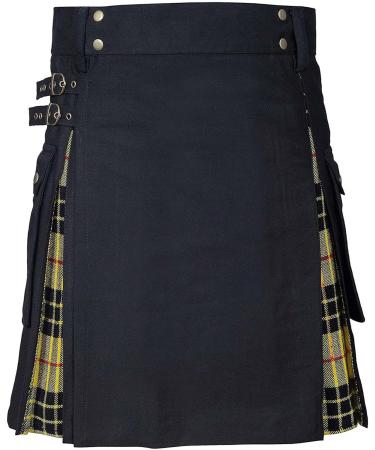 Traditional Scottish Kilt - Classic Medieval Style Mini Skirt | Scottish Fashion | Folded Checkered Design - Buy Online on GoSupps.com