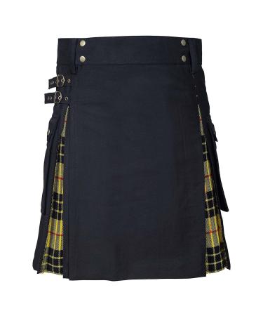 Scottish kilt of traditional medieval Scotland folding skirts Scottish clothing fold rock classic rock splice Scottish kilt fashion Scottish rock checkered mini skirt schottisc S a-yellow