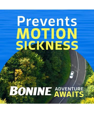Bonine Chewable Tablets for Motion Sickness - Raspberry Flavored 16 Tablets (3 Pack) - Buy Online on GoSupps.com