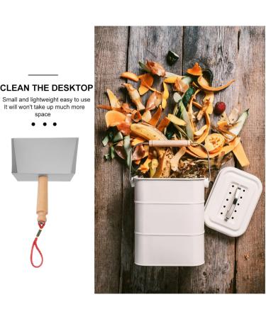 Stainless Steel Dustpan Heavy Duty with Comfort Handle Mini Desktop Dustpan Heavy Duty Metal Dustpan Kitchen Pan Home Dusting& Cleaning Tool - Buy Online on GoSupps.com