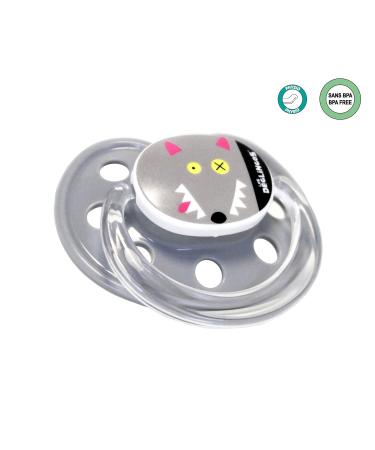 Deglingos Dummy/Pacifier - BigBos the Wolf | Perfect for 6 Months+ - Shop Internationally - Buy Online on GoSupps.com