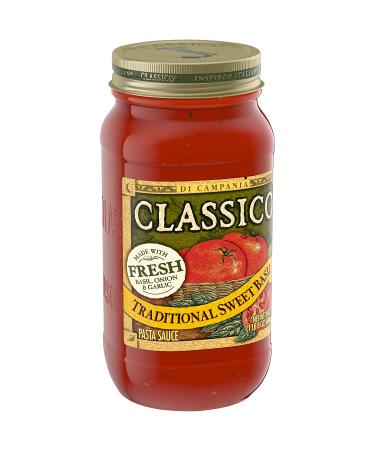 Classico Sweet Basil Pasta Sauce - 24 oz Jar - Buy Online on GoSupps.com
