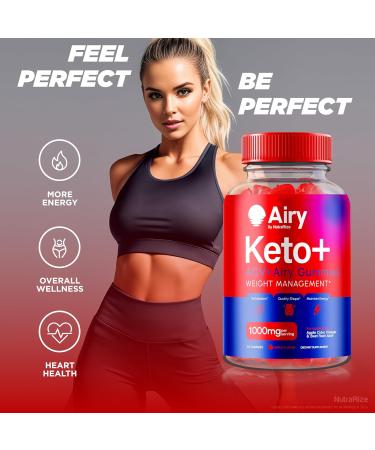 Buy 2 Pack Airy Keto Gummies - Apple Cider Vinegar 1000MG | Advanced Formula with B12 & B6 | Top-Rated Keto Vitamins for Weight Loss & Energy - Buy Online on GoSupps.com