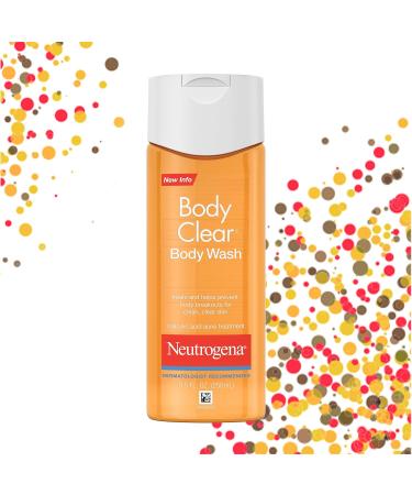 Neutrogena Body Clear Acne Body Wash with Salicylic Acid, 8.5 fl. oz (Pack of 6) - Acne Medicine for Acne-Prone Skin - Buy Online on GoSupps.com
