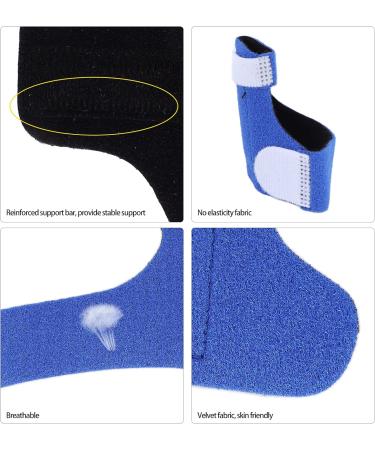 Baby Finger Guard Thumb Stabilizer XS - Breathable Velvet Fabric, Skin-Friendly Support Brace in Blue - Buy Online on GoSupps.com