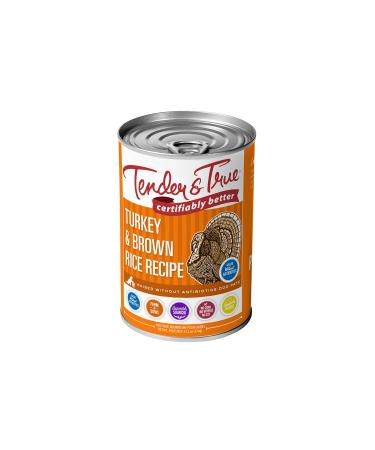 Tender and True Pet Food, Dog Food Can ABF Wet Turkey Brown Rice, 13.2 Ounce - 12 count