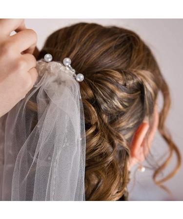 Charonle 32-Piece Wedding Pearl Hair Pins - Bridal Rhinestone Hair Accessories in Gold - Buy Online on GoSupps.com