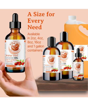 Rosehip Seed Oil. 473ml. 100% Pure. Cold-pressed. Unrefined. Chemical-free. Rich in Vitamin C. Great for Mature Skin. Natural Moisturizer for Hair Skin. 473 ml (Pack of 1) - Buy Online on GoSupps.com