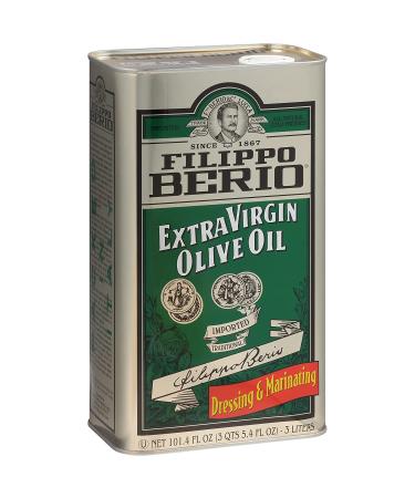 Filippo Berio Extra Virgin Olive Oil 101.4oz Tin - 1 Pack, First Cold Pressed EVOO - Buy Online on GoSupps.com