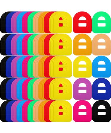 TrelaCo 160 Pcs Adhesive Patches for G6 Waterproof Adhesive Patches Compatible with Omnipod Pre Cut Back Paper Continuous Glucose Monitor Protection Cover for 10-14 Days 10 Colors